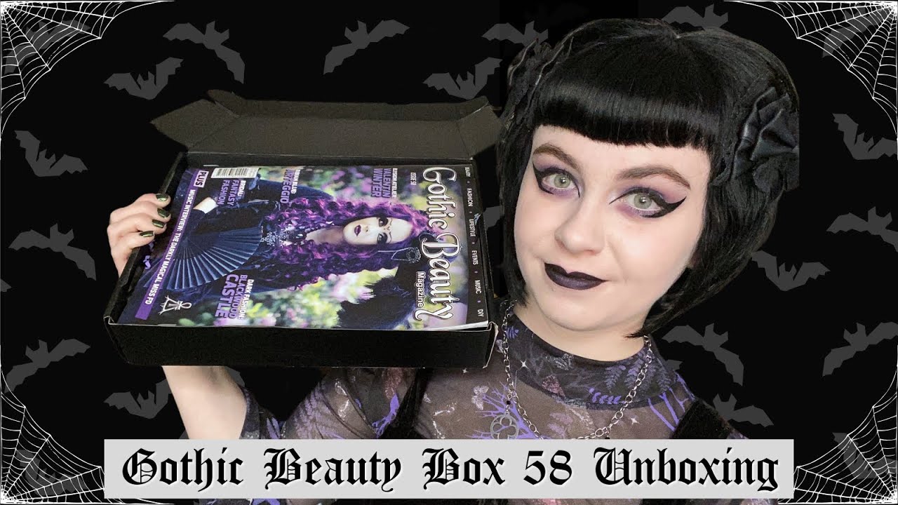 GOTHIC BEAUTY BOX UNBOXING | GOTH MAKEUP & ACCESSORIES | GOTHIC MAGAZINE | Box 58