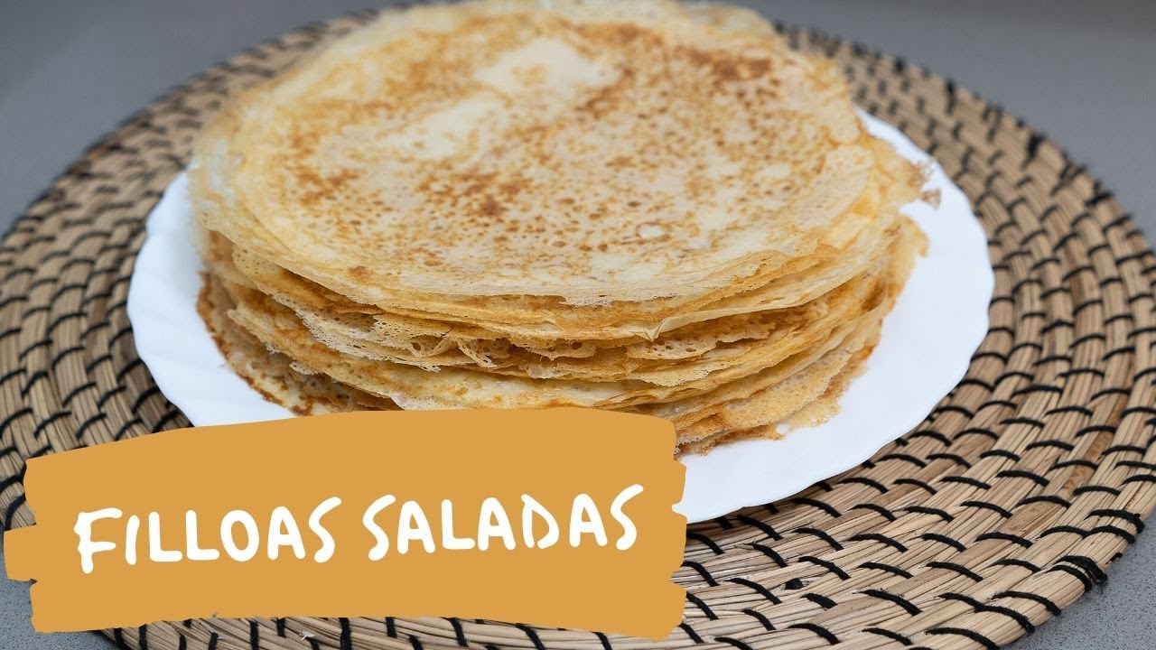 Filloas saladas gallegas | Crep salado 😋