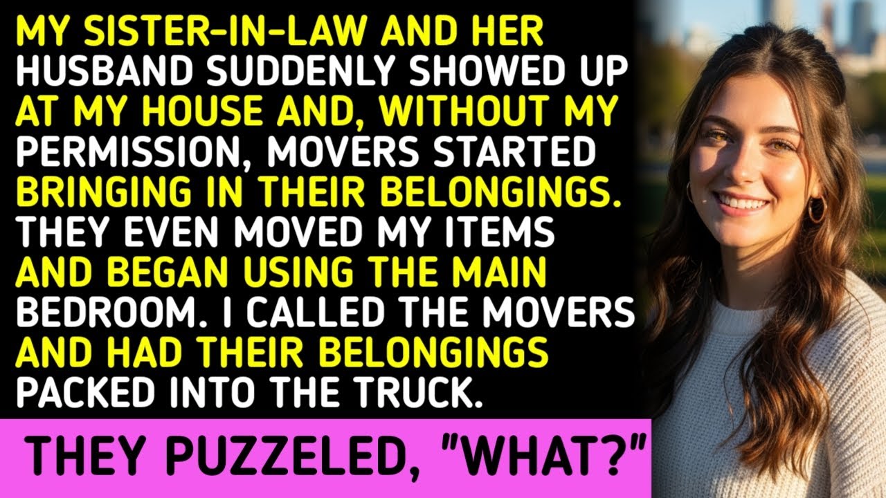 MY SISTER-IN-LAW AND HER HUSBAND SUDDENLY SHOWED UP AT MY HOUSE AND, WITHOUT MY PERMISSION, MOVERS 