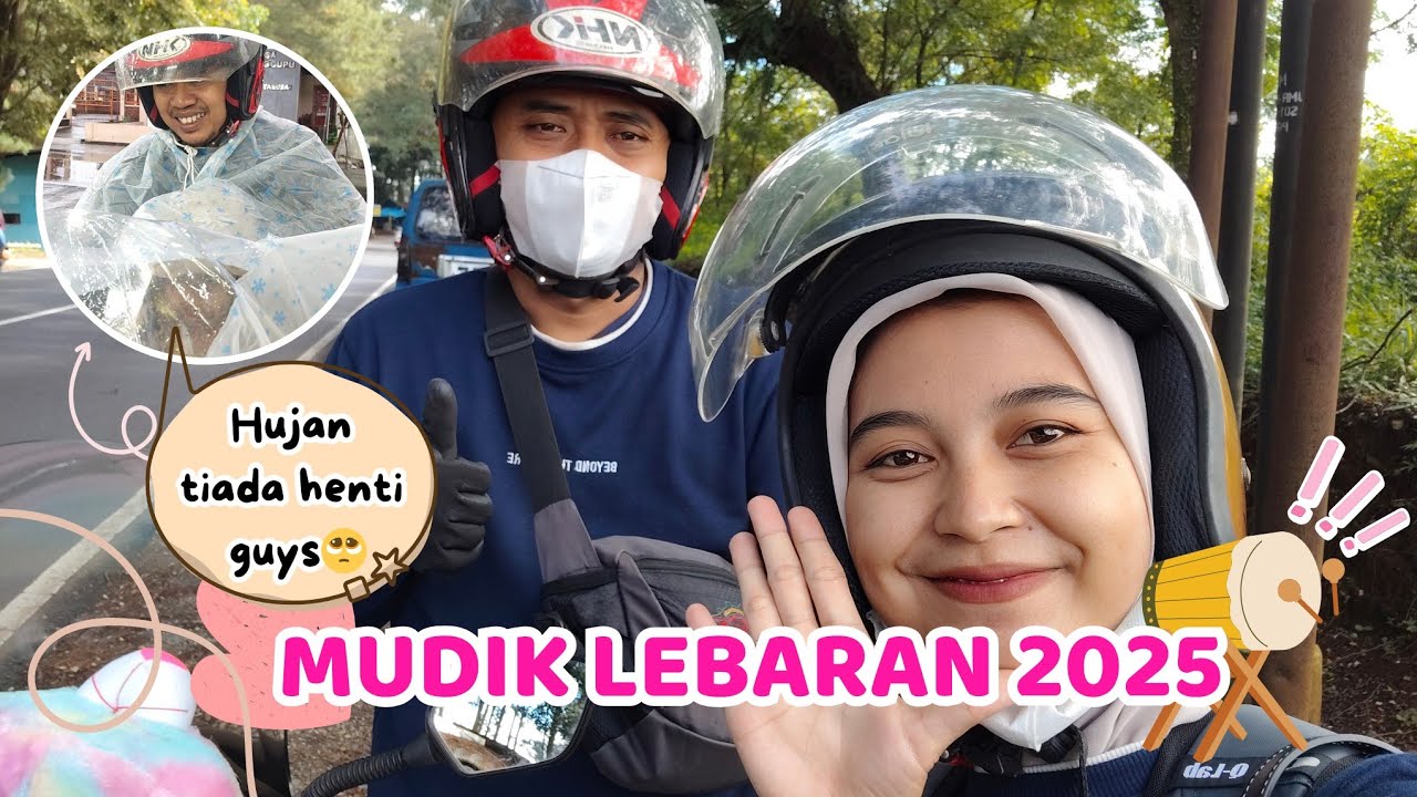 MINI VLOG MUDIK LEBARAN 2025,DILANDA HUJAN TIADA HENTI