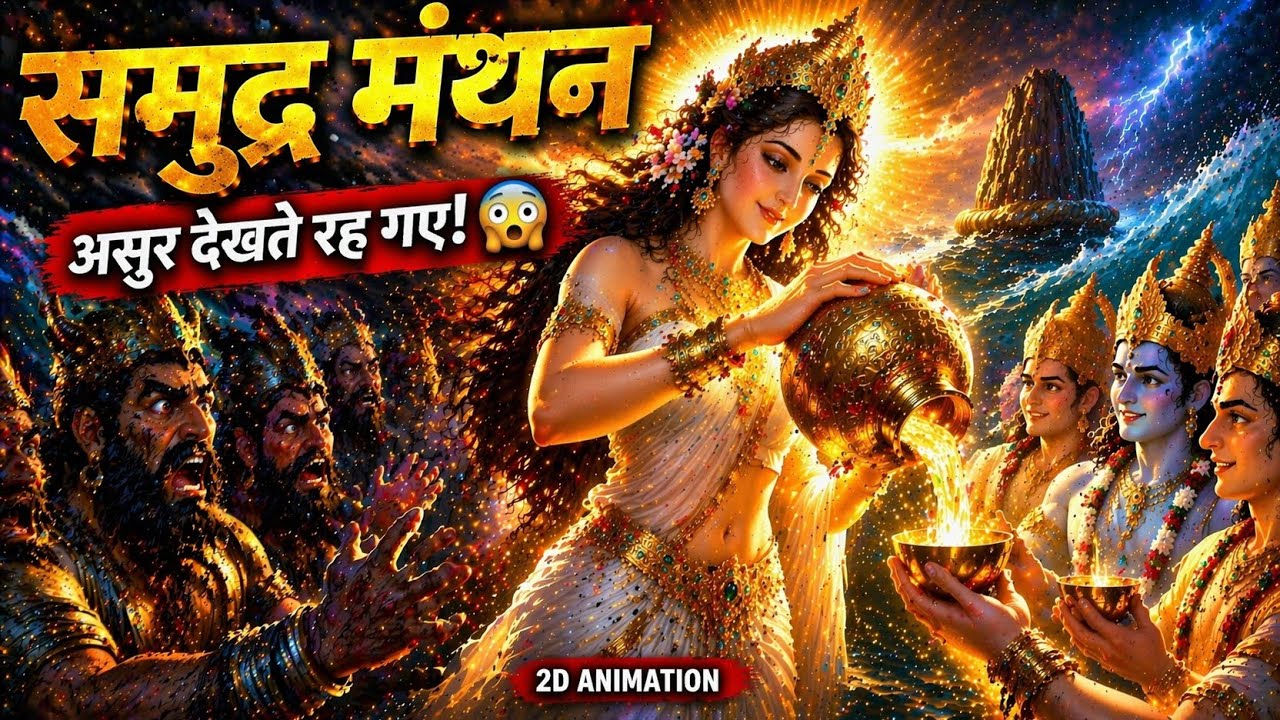 समुद्र मंथन: जब महादेव ने पिया विष और विष्णु ने लिया मोहिनी अवतार | The Story of Neelkanth & Mohini