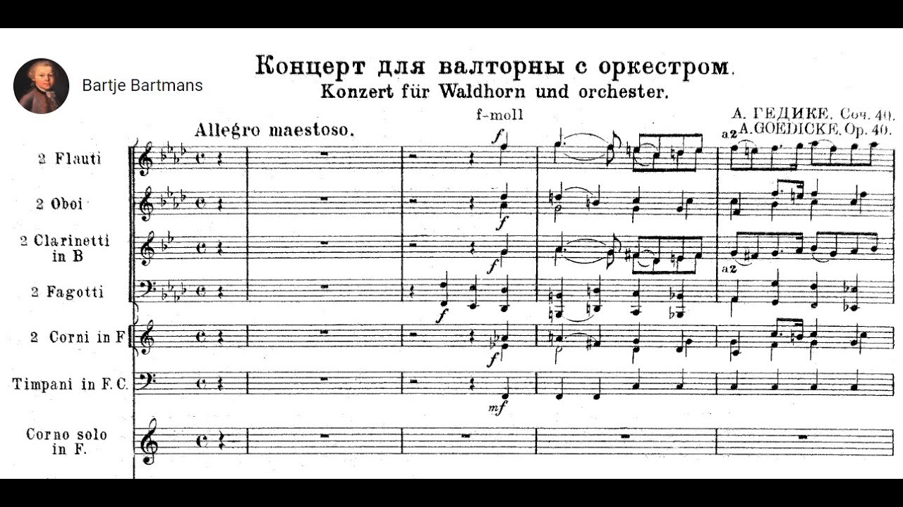Alexander Goedicke - Horn Concerto, Op. 40 (1929)