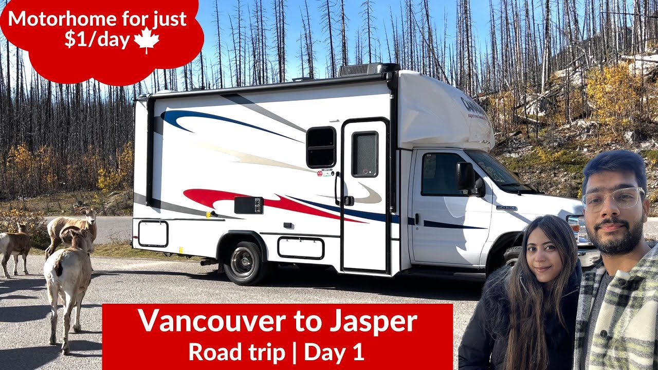 Motorhome/RV for just $1/day 🇨🇦 | Vancouver to Jasper road trip | Day 1.