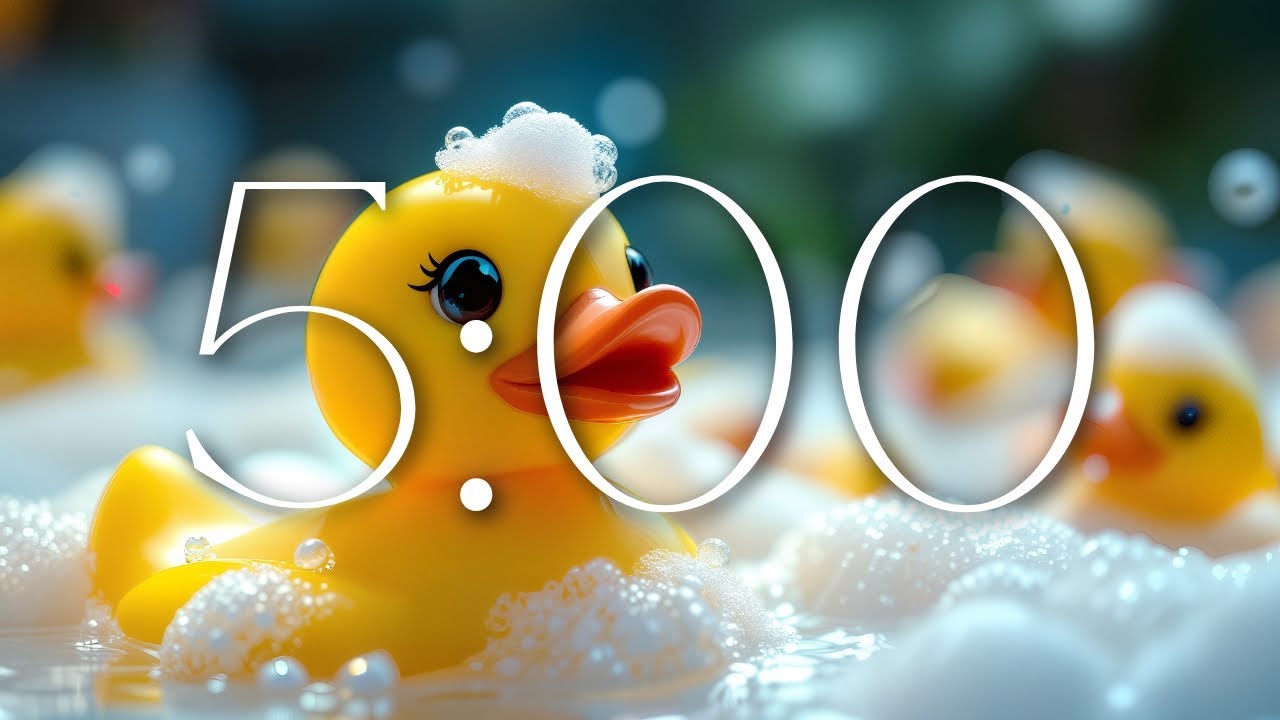 5 Minute Countdown Timer with Relaxing Music for Bath Time