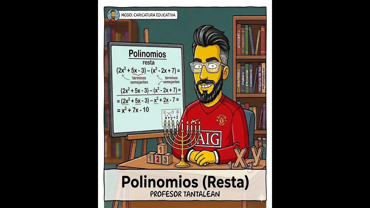 4.- Resta de polinomios