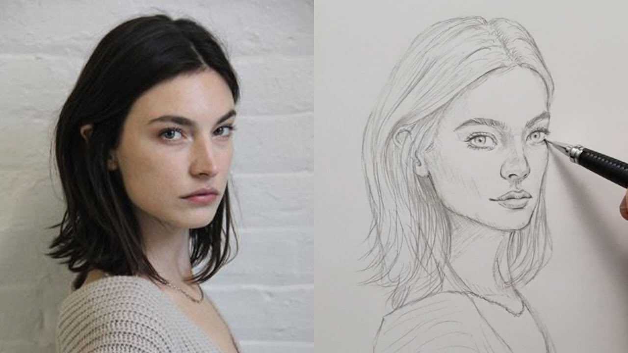 Draw portraits like a pro using just ONE circle - Draw With Me | Ep 25