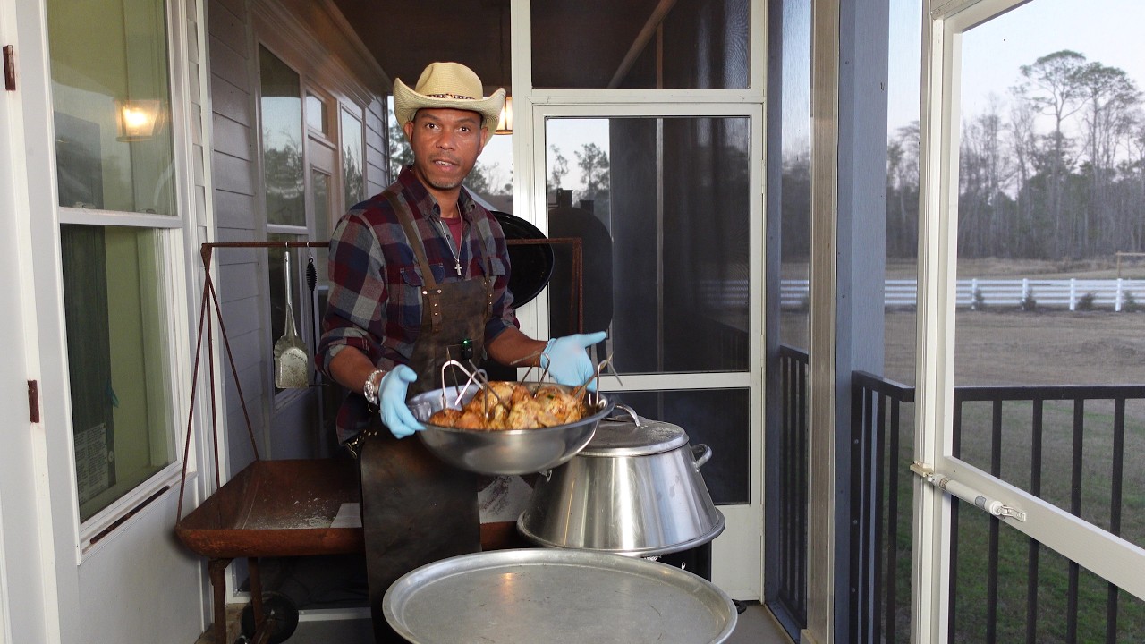 Whole Chickens Smoked Over Real Fire with Beautiful Southern Sides