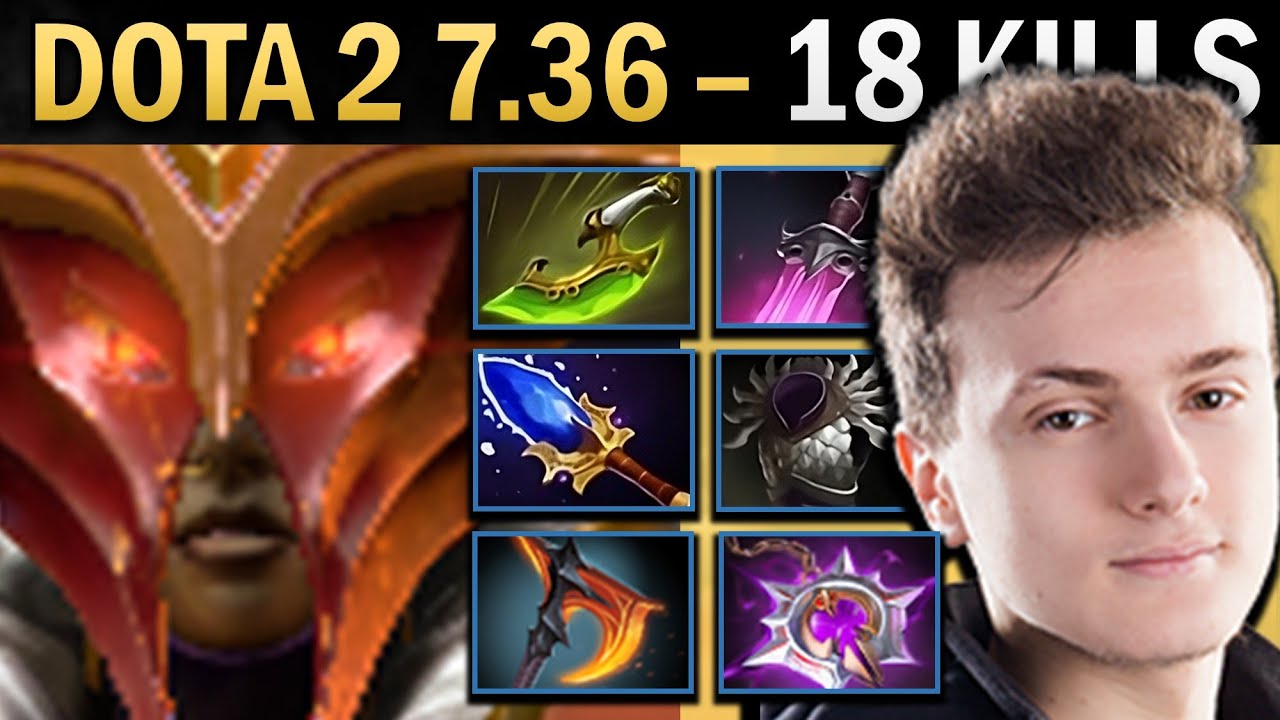 Legion Commander Gameplay Miracle with Khanda and 18 Kills - Dota 7.36