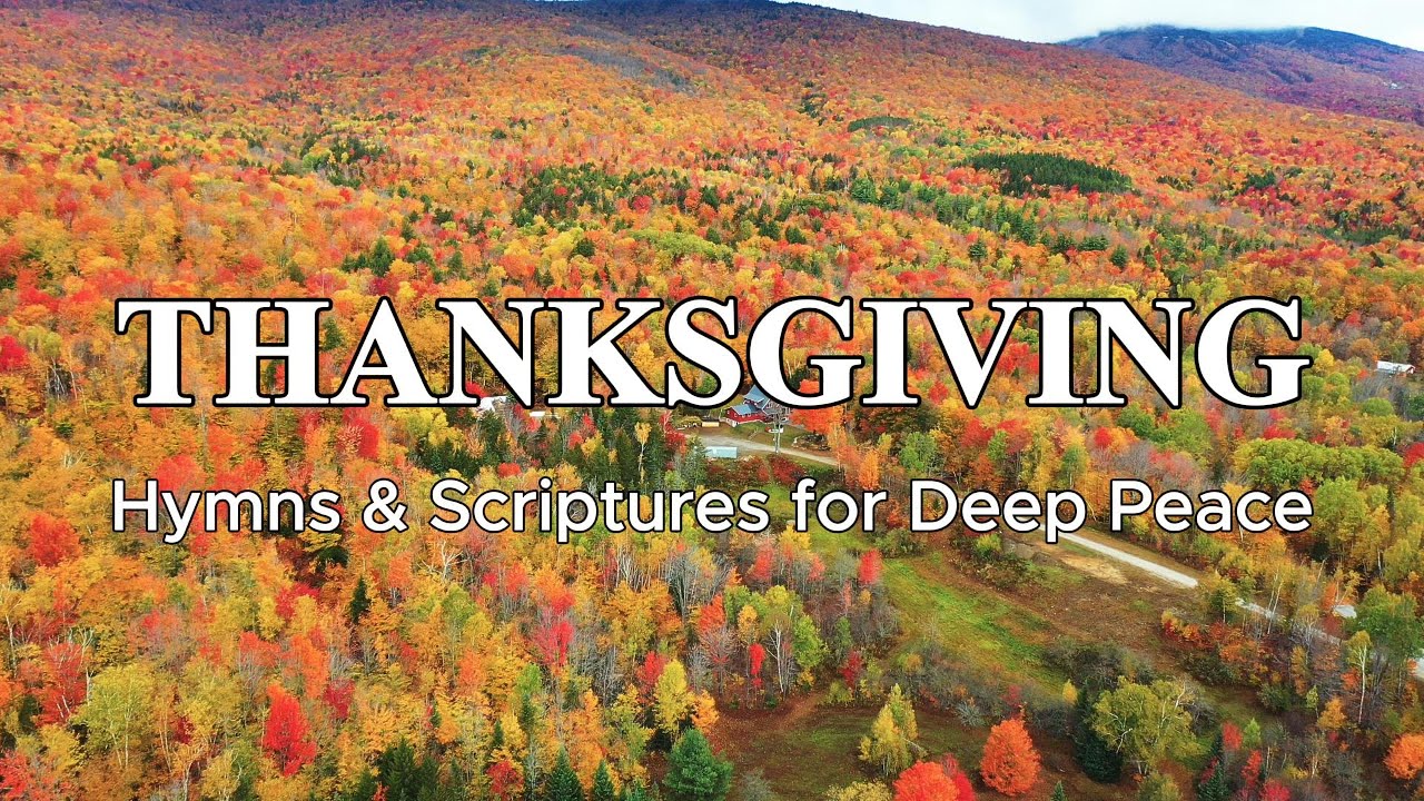 Autumn Harvest I 6hr Peaceful Piano Hymns & Bible Verses for Thanksgiving