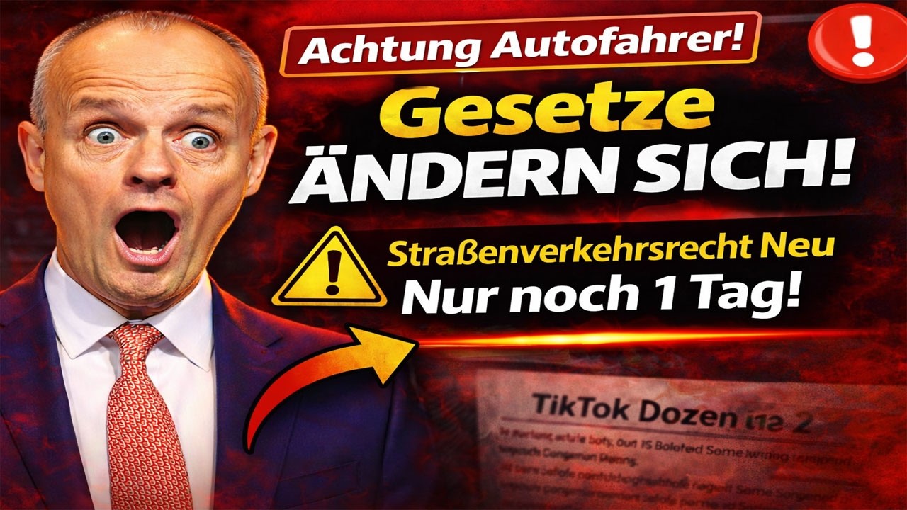Achtung Autofahrer! Änderungen im deutschen Straßenverkehrsrecht – nur noch 1 Tag! ⚠️