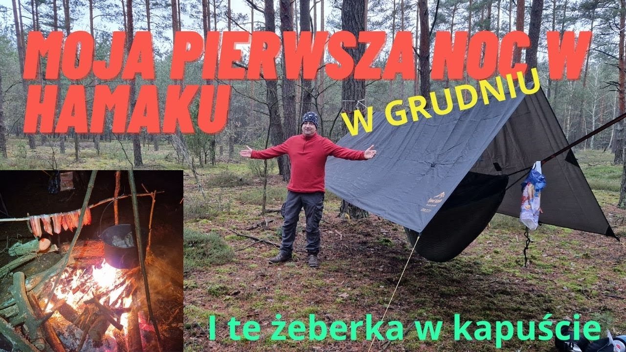Noc w Hamaku, żeberka w kapuście i boczek na ognisku/ #bushcraft #survival #camping #outdoor