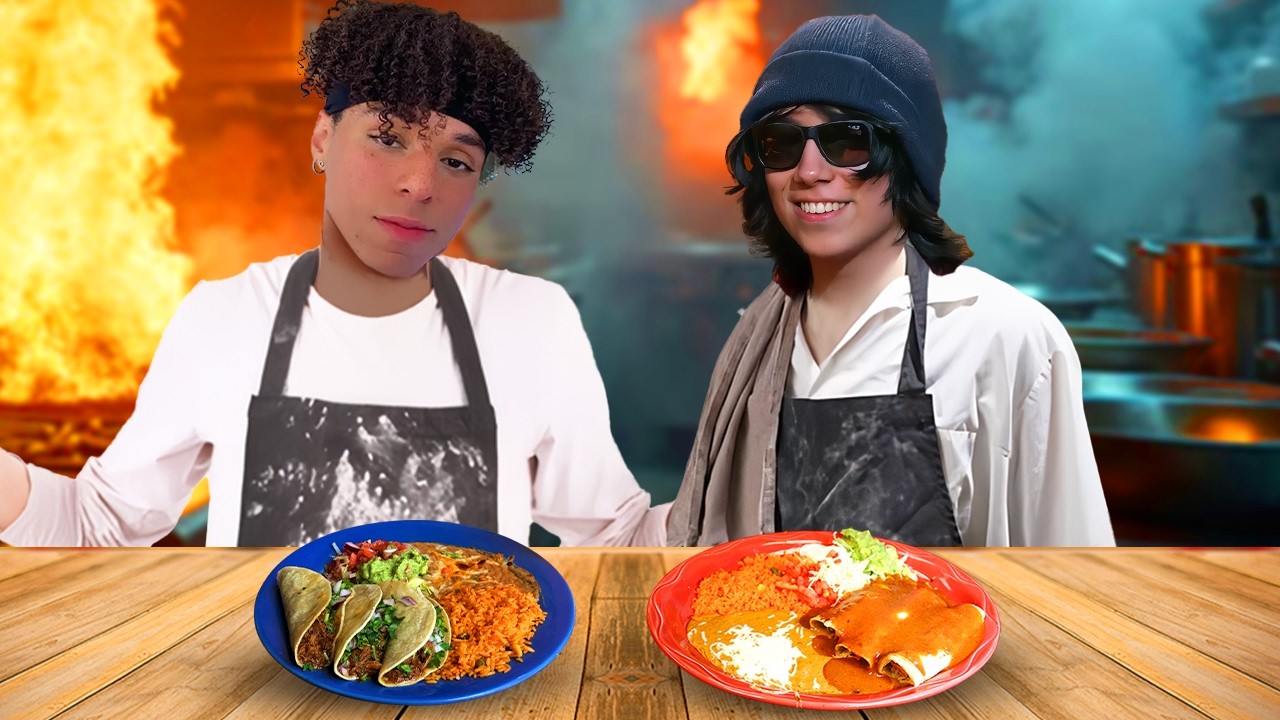 I taught Larray Mexican cooking without English...