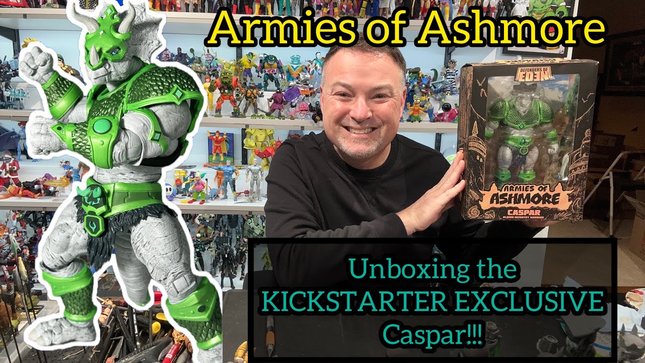 UBOXING the Kickstarter EXCLUSIVE figure from the HIT Armies of Ashmore line - Caspar!