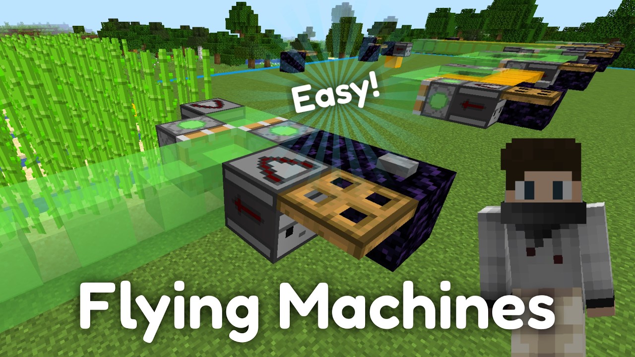 Flying Machines | Minecraft Redstone Tutorial