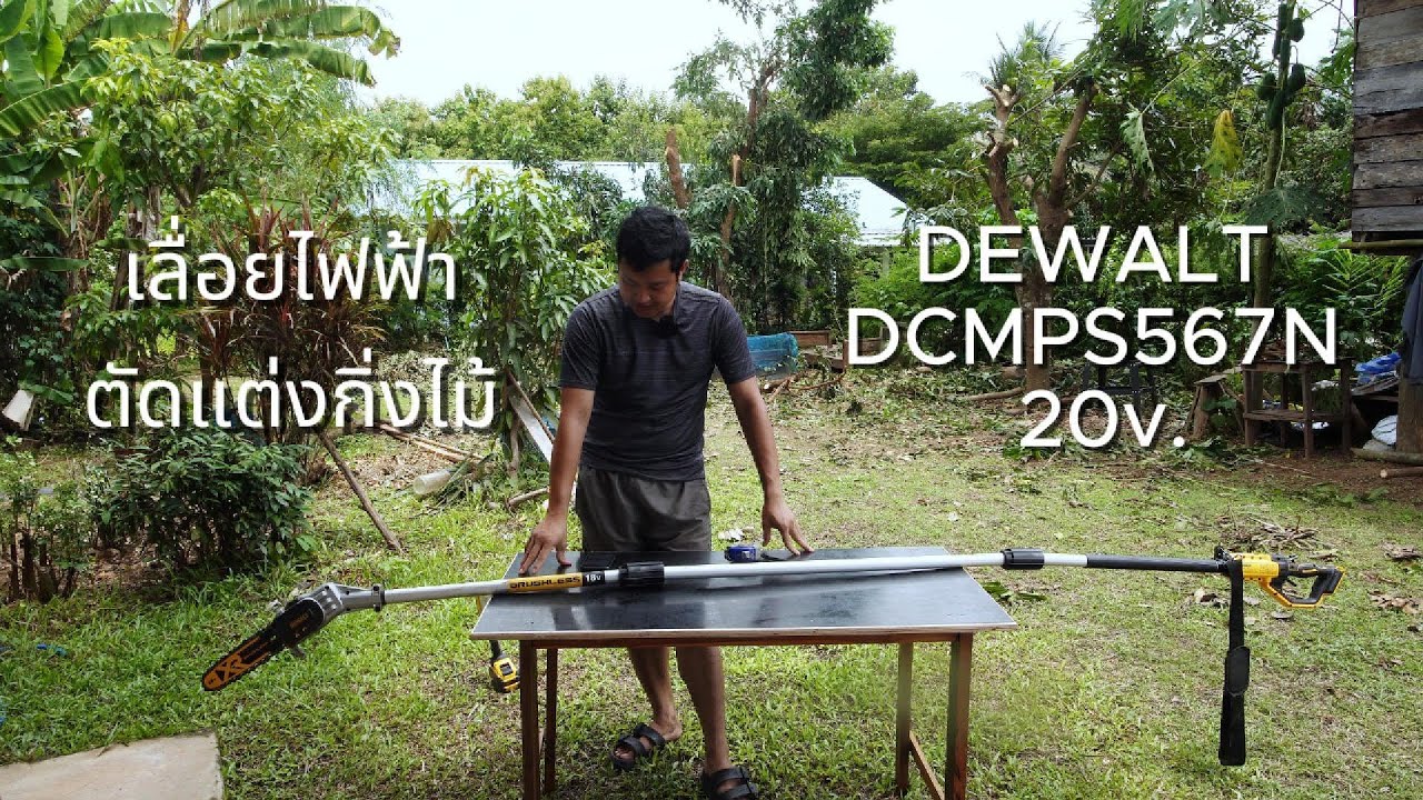 รีวิวเลื่อยโซ่ตัดกิ่งไม้ไร้สาย DEWALT DCMPS567N ใช้งานครบ 4 เดือน | #DEWALT #Chainsaw