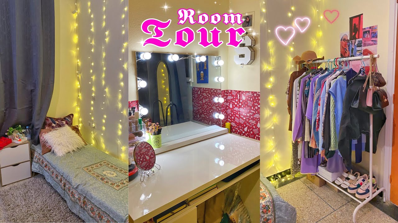 Room tour 💘| جولة في غرفتي و مكياجي ✨💒🎀