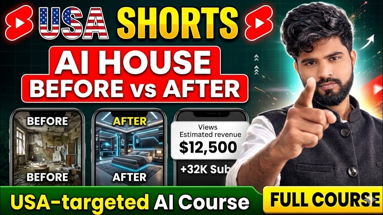 AI Home Renovation Before vs After | Insane House Transformation with AI |USA Shorts Kese Banaye