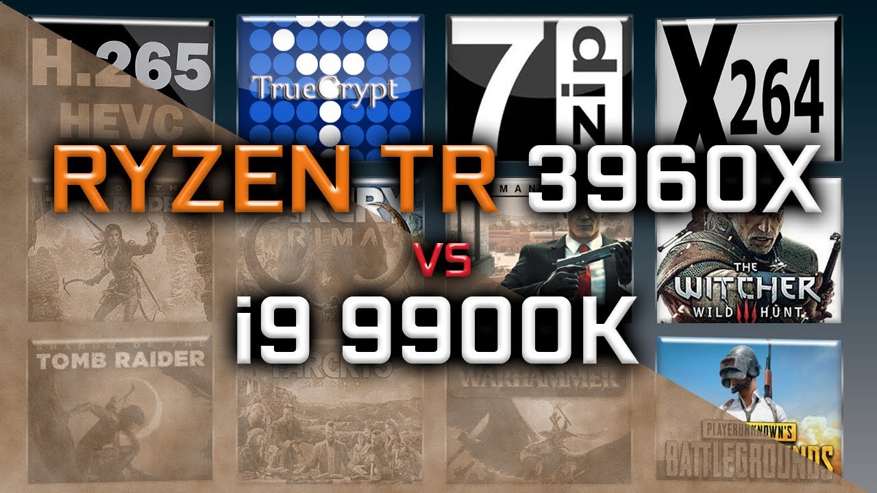 Ryzen TR 3960X vs i9 9900K Benchmarks - 15 Tests