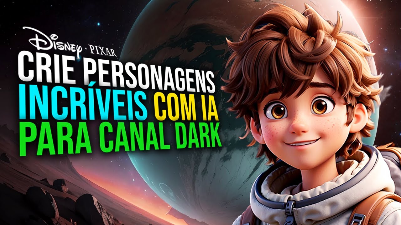 CRIE PERSONAGENS INCRÍVEIS PARA SEU CANAL DARK ESTILO DISNEY PIXAR