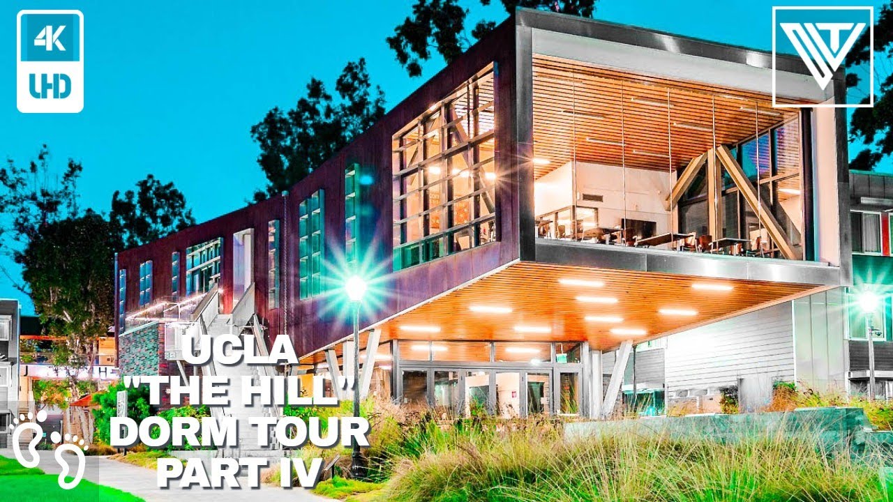 【4K】2021 UCLA Dorm Tour " The Hill " (University of California, Los Angeles) Part 4 Walking Tour 🎧