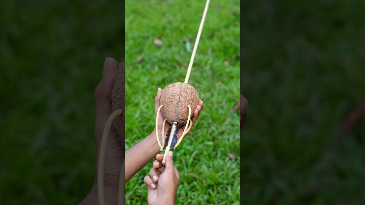 Creative Coconut Arrow Project: Unique DIY with Simple Materials