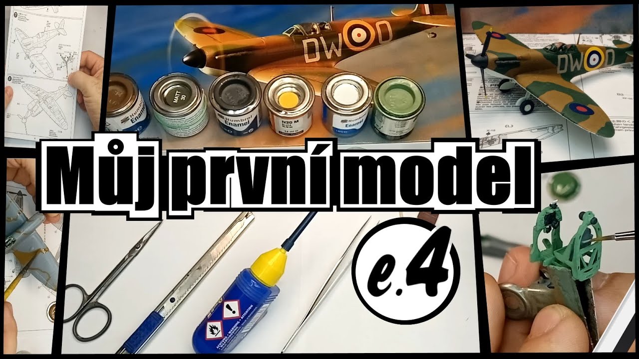 Můj prvn&iacute; model |e.4| - tutorial basic build (Spitfire Mk.I)