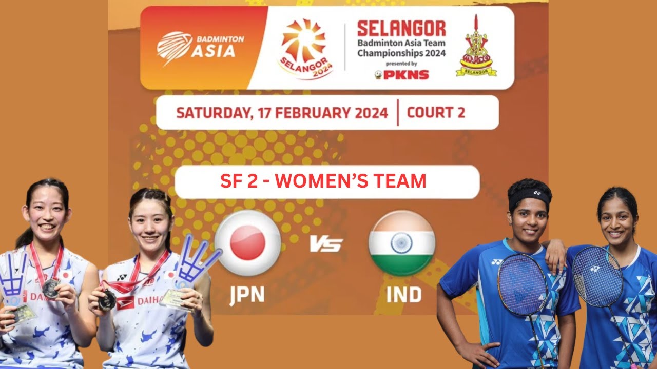 INDIA vs JAPAN | Treesa/Gayatri vs Matsuyama/Shida | Semi Finals | #BATC #2024 #youtube