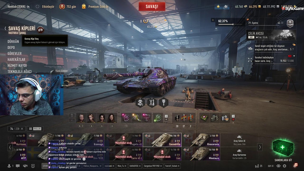 Eser miktarda tank