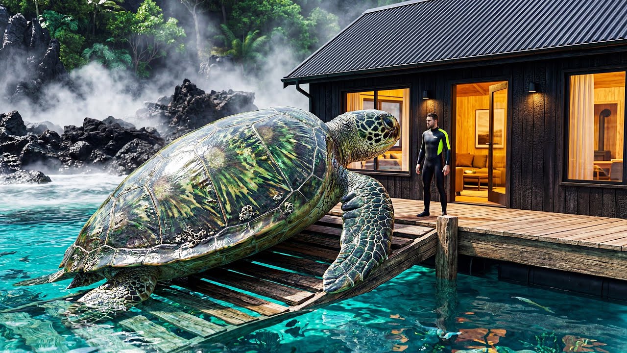 Rescue Team Creates a Home for a Giant Homeless Sea Turtle After Years Alone
