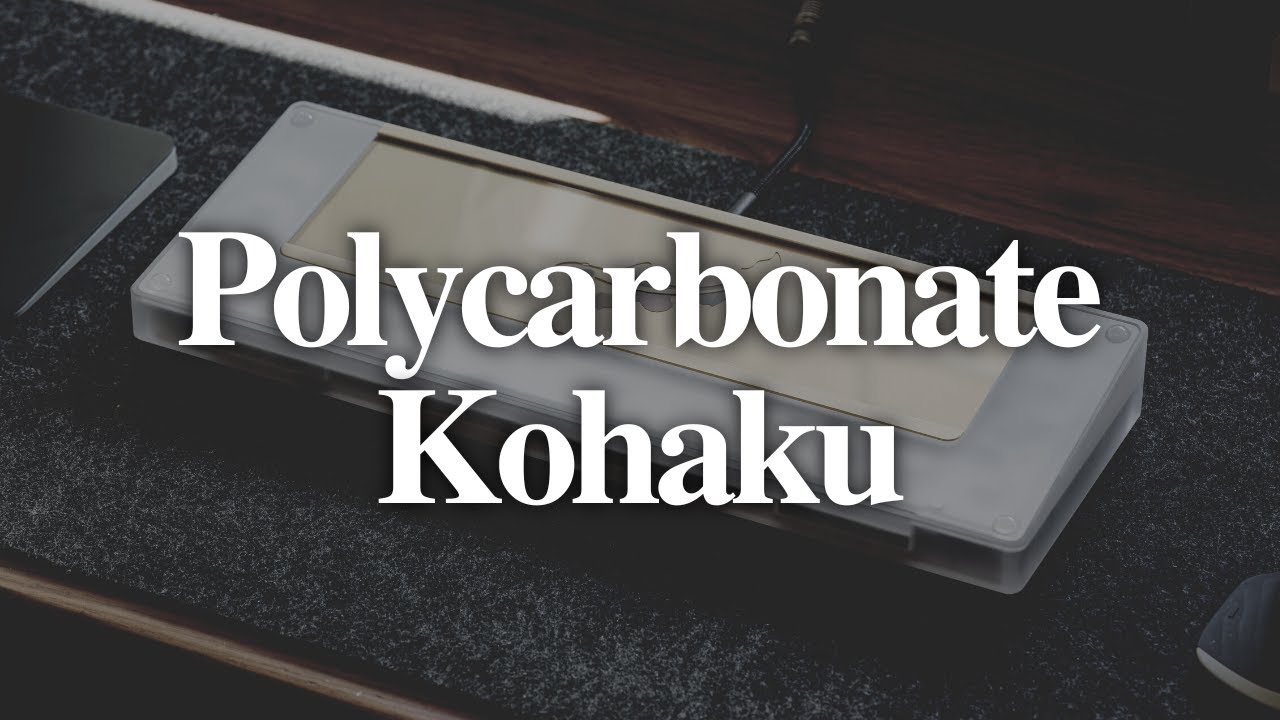 Polycarbonate Kohaku | SINGAKBD | Aluminum Plate | Cherry MX Black Clear-Tops
