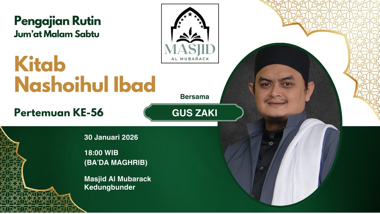 🔴LIVE Gus Zaki | Ngaji Kitab Nashoihul Ibad #56