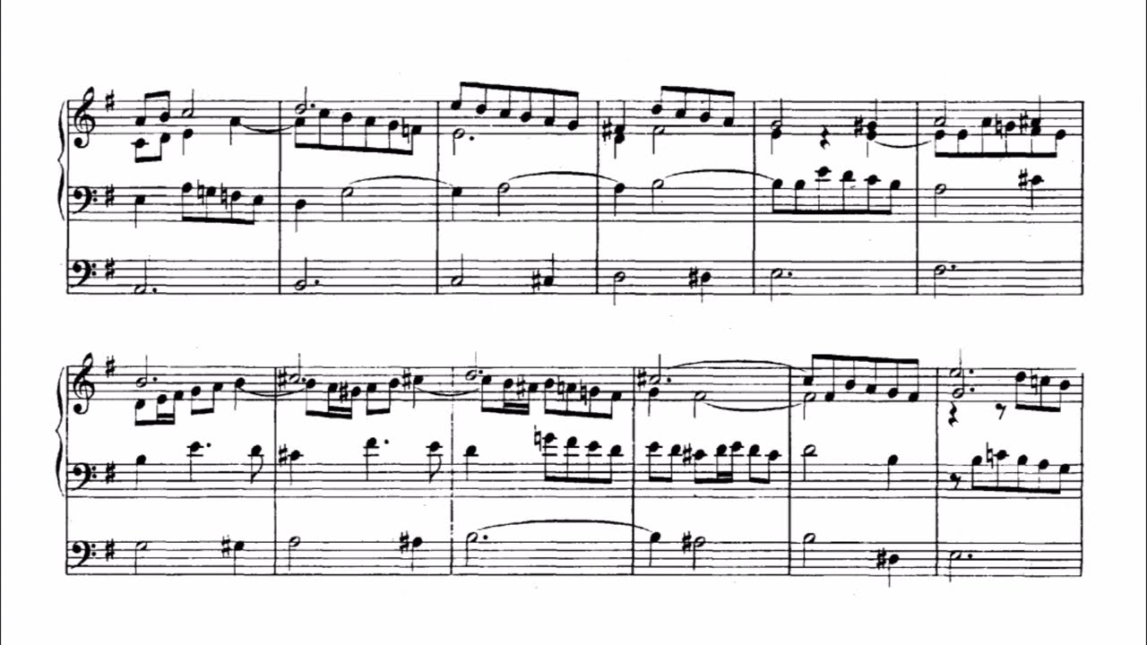 J. S. Bach "Prelude and Fugue in E minor" BWV 555