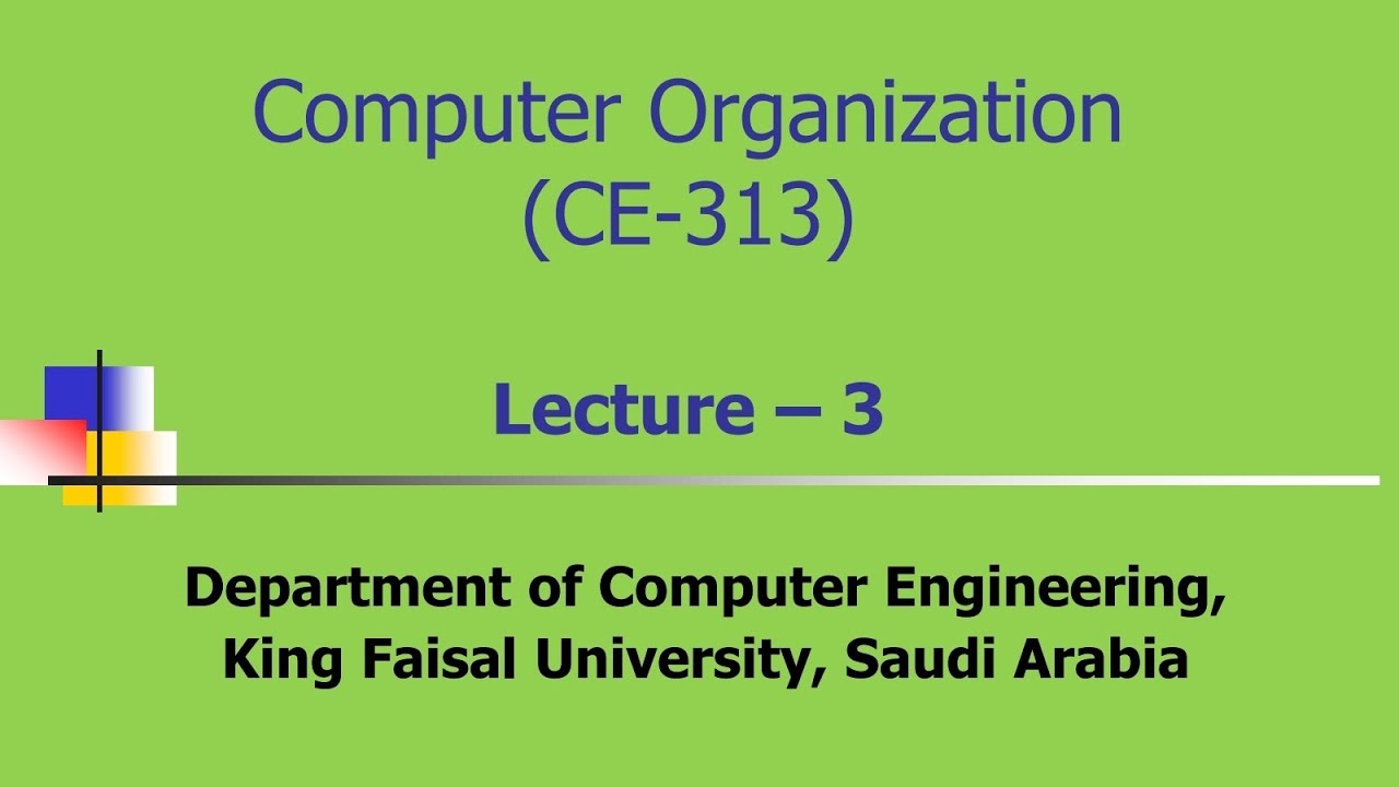 شرح معمارية وتنظيم الحاسبComputer Organization & Architecture Lecture 3 (Register Transfer Language)