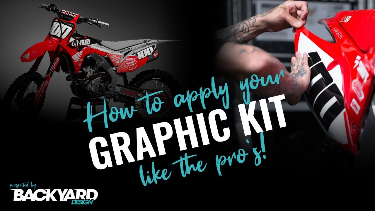 How to install Motocross Graphics like the pro's! | Tutorial | Backyard Design