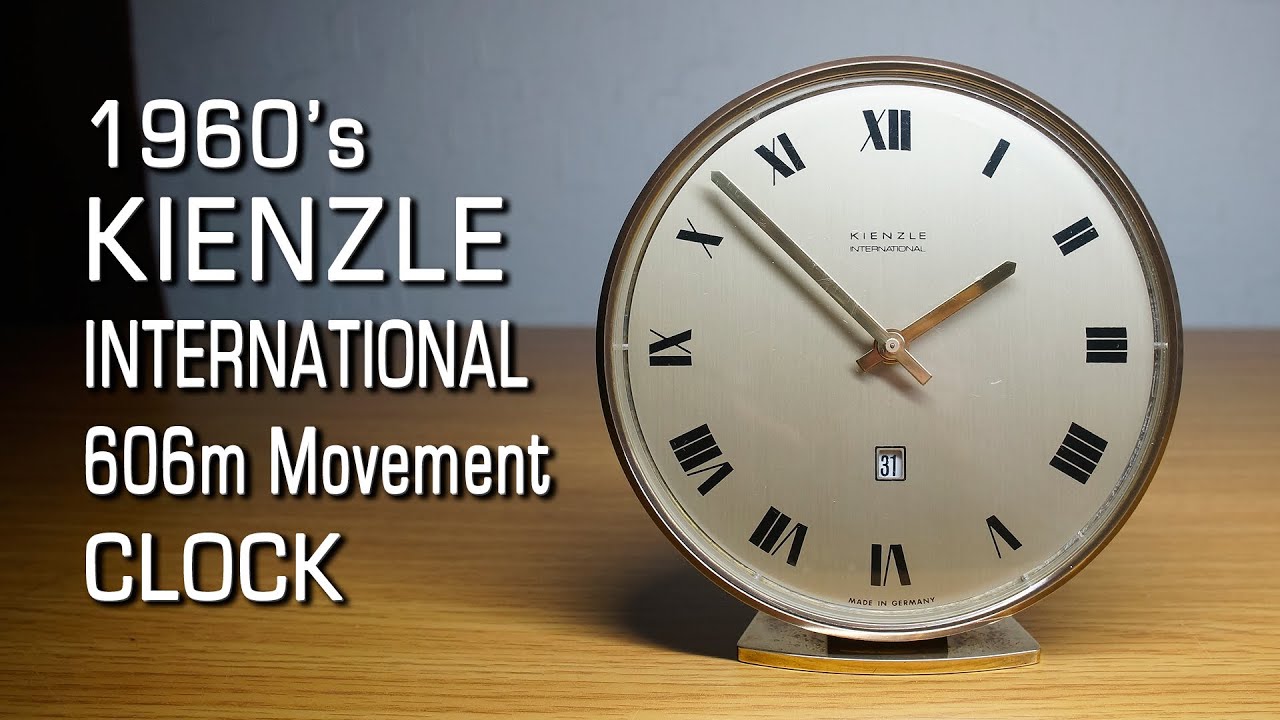1960 독일 키엔즐레 오토매틱 탁상시계 수리(KIENZLE International 606m Movement Date Clock repair)