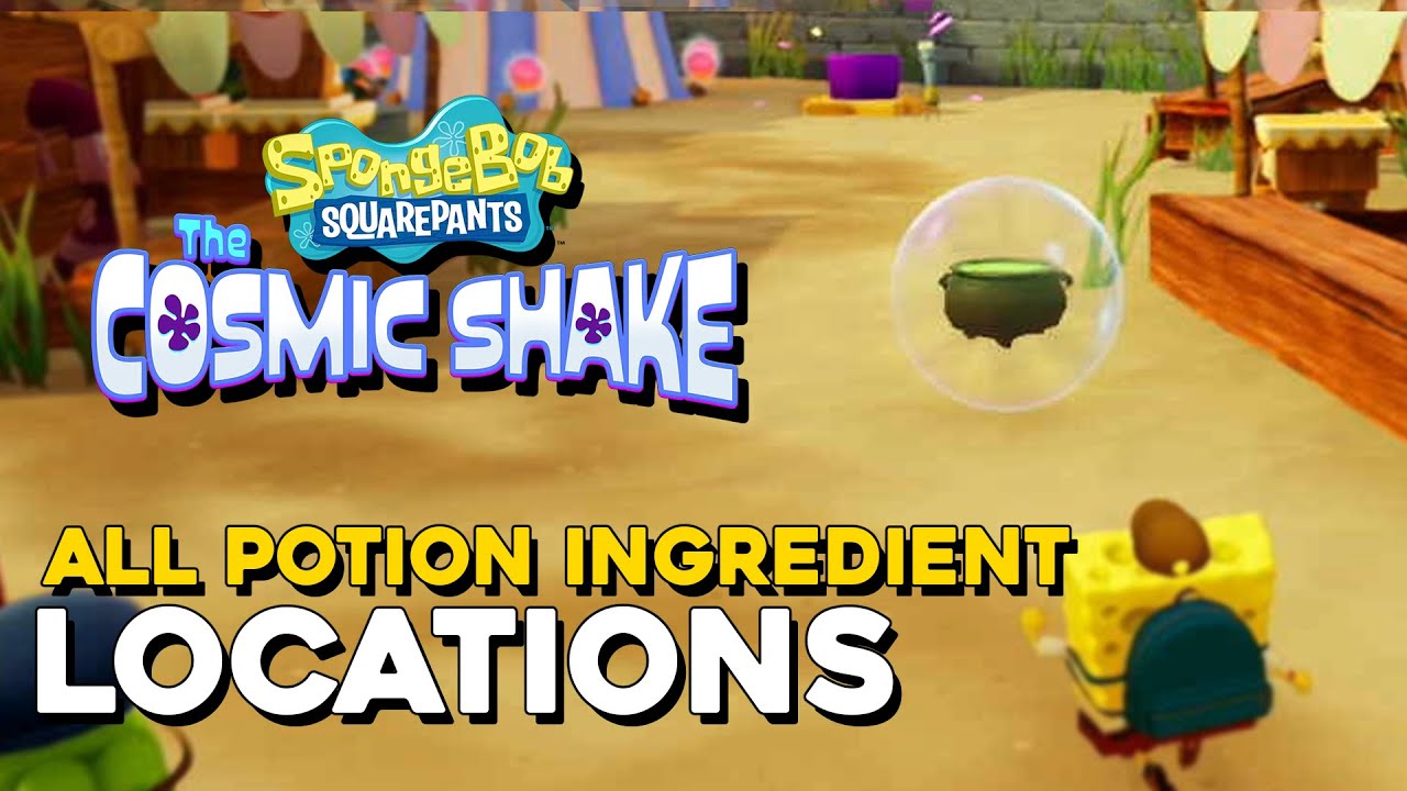 SpongeBob Squarepants: The Cosmic Shake All Potion Ingredient Locations (Gary's Side Quest Guide)