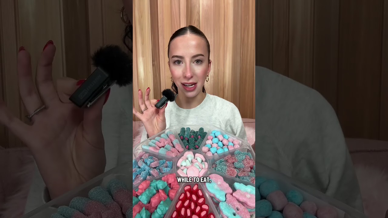 Пробую тарелку с жевательной резинкой Poppin Candy!! #еда #конфеты #дегустация