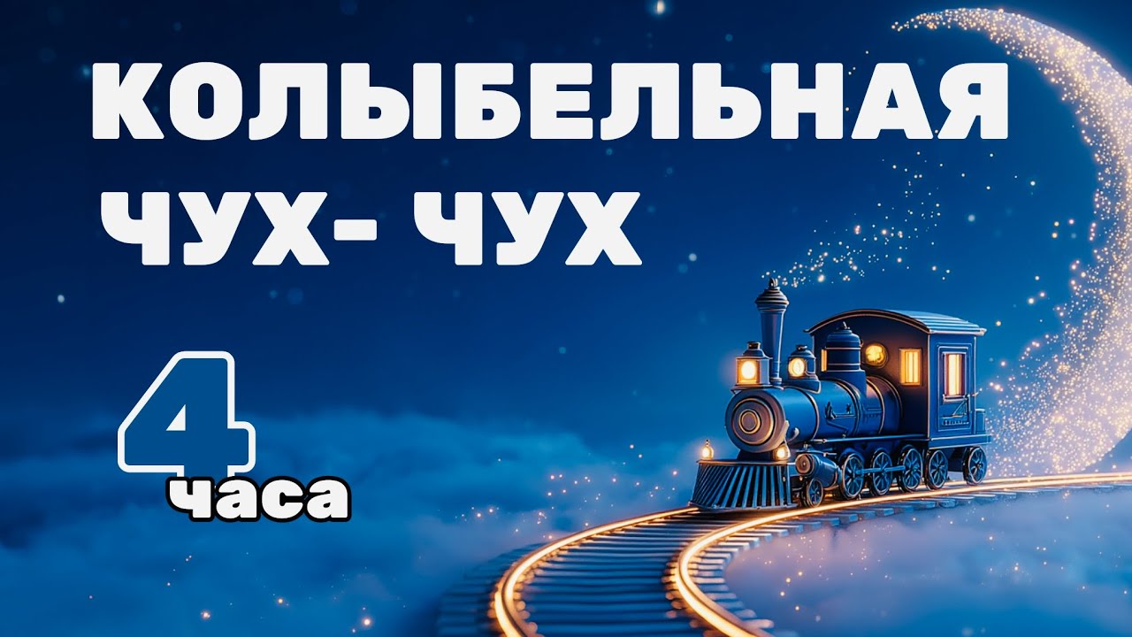 🌀🚂 4 ЧАСА ГИПНОТИЧЕСКОЙ КОЛЫБЕЛЬНОЙ 🌙 Сонный поезд | Музыка для сна малышей