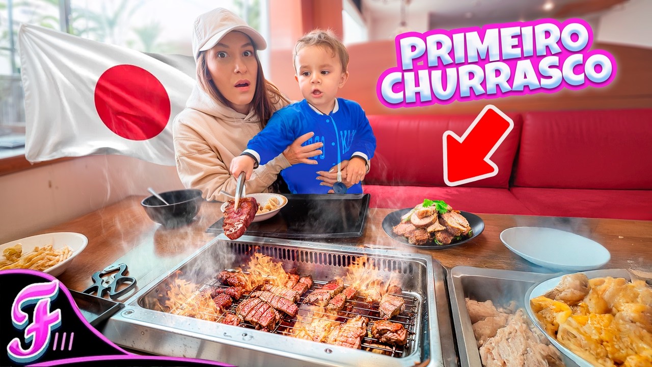 O RAVI FAZENDO CHURRASCO JAPONÊS SOZINHO! - Fran Japa