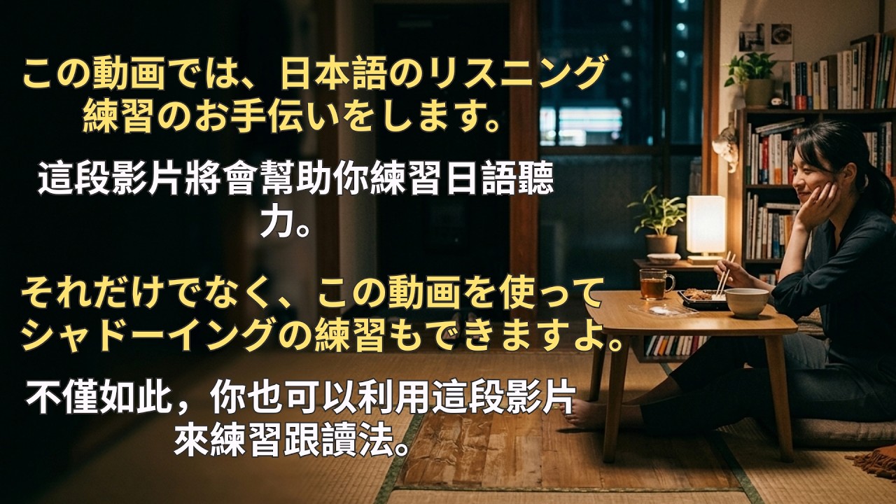 透過跟讀法提升你的日語能力 🌟 學習日語的簡單方法 | 日語故事
