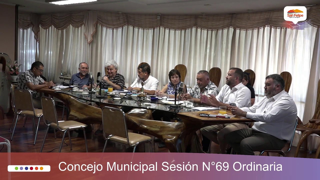 Concejo Municipal Sesión N°69 Ordinaria