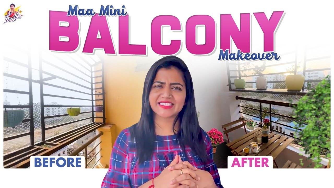 Maa Mini Balcony Makeover || Small Balcony Makeover On A Budget ||  Balcony Tour || Jyothakka