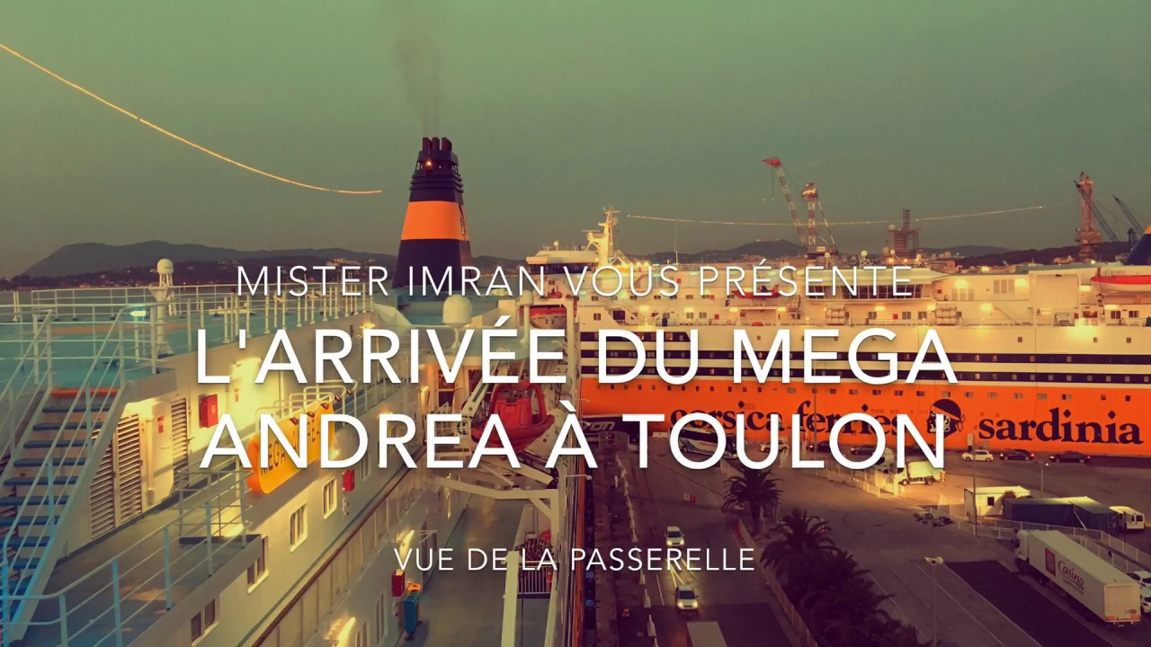 ARRIVÉE DU MEGA ANDREA À TOULON - VUE DE LA PASSERELLE DE NAVIGATION - 4K
