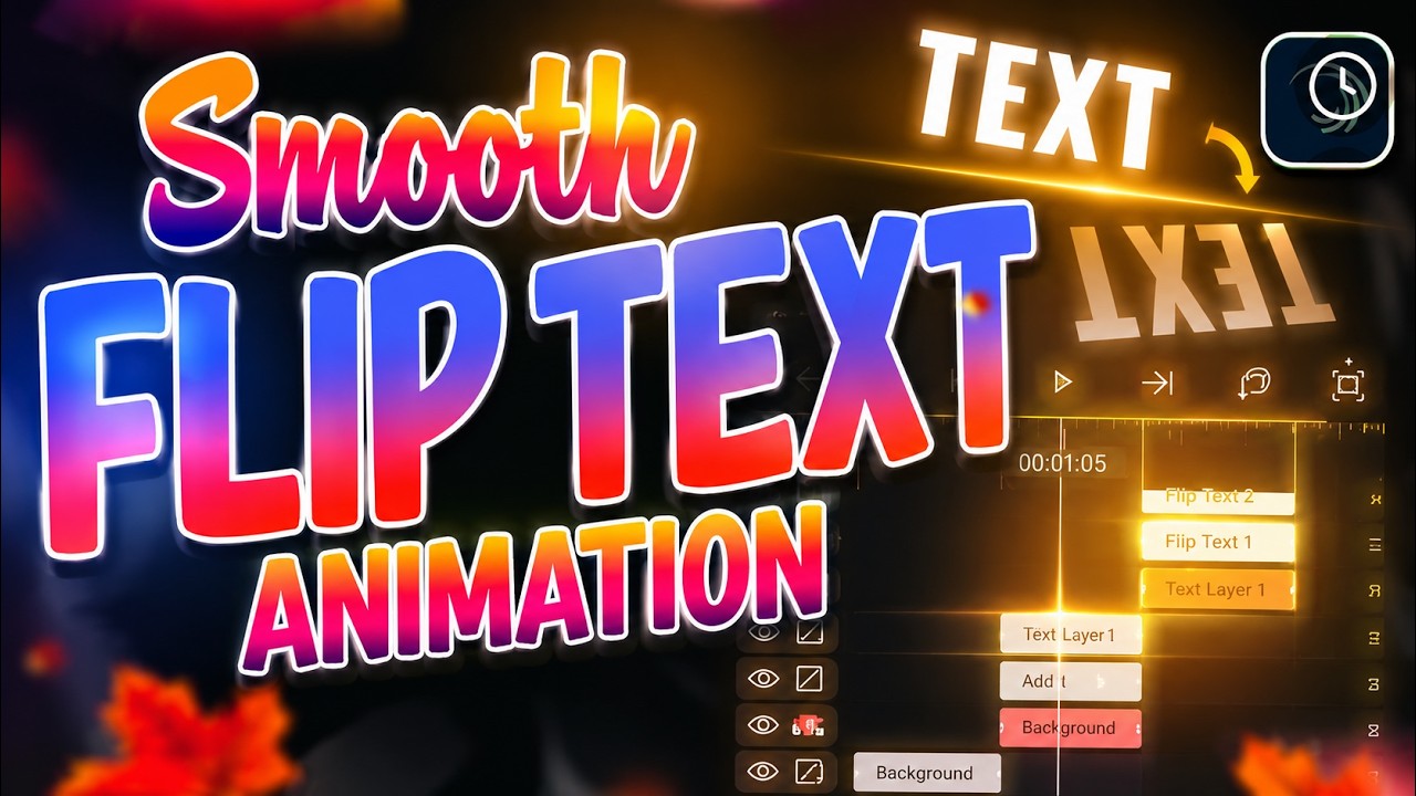 Flip Text Animation in Alight motion | Beginner Tutorial