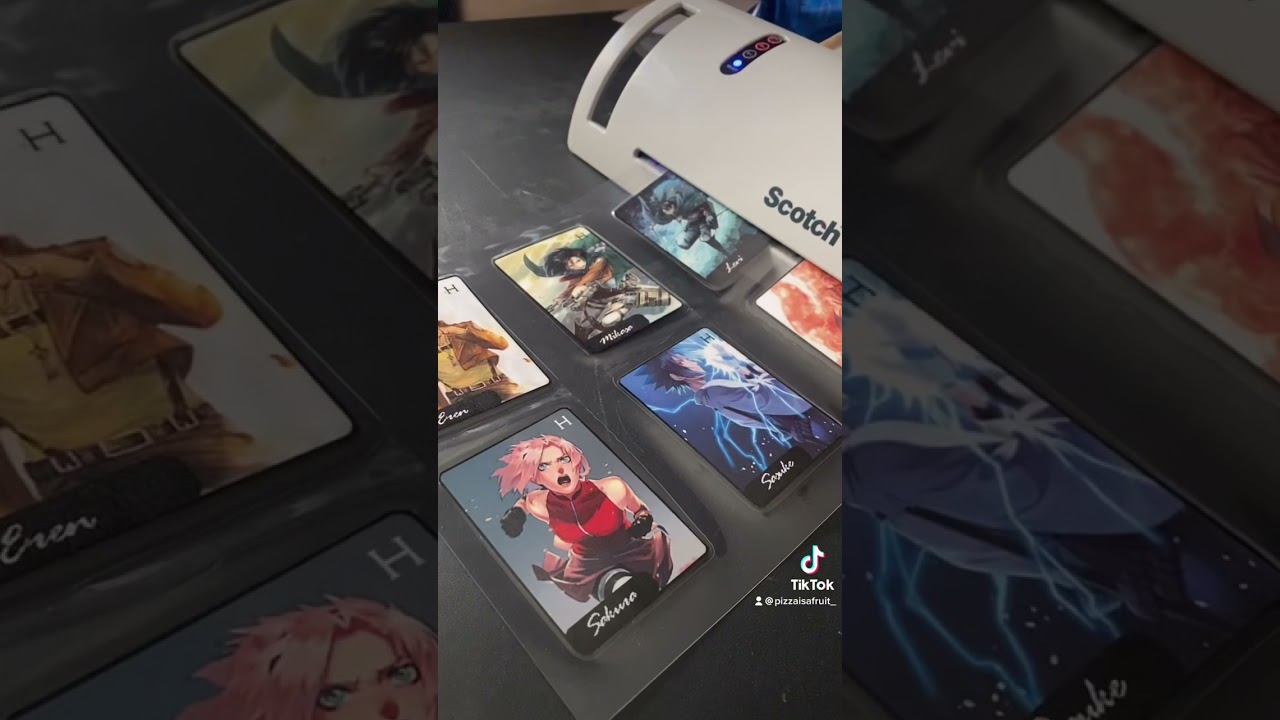 We made our own anime card game!