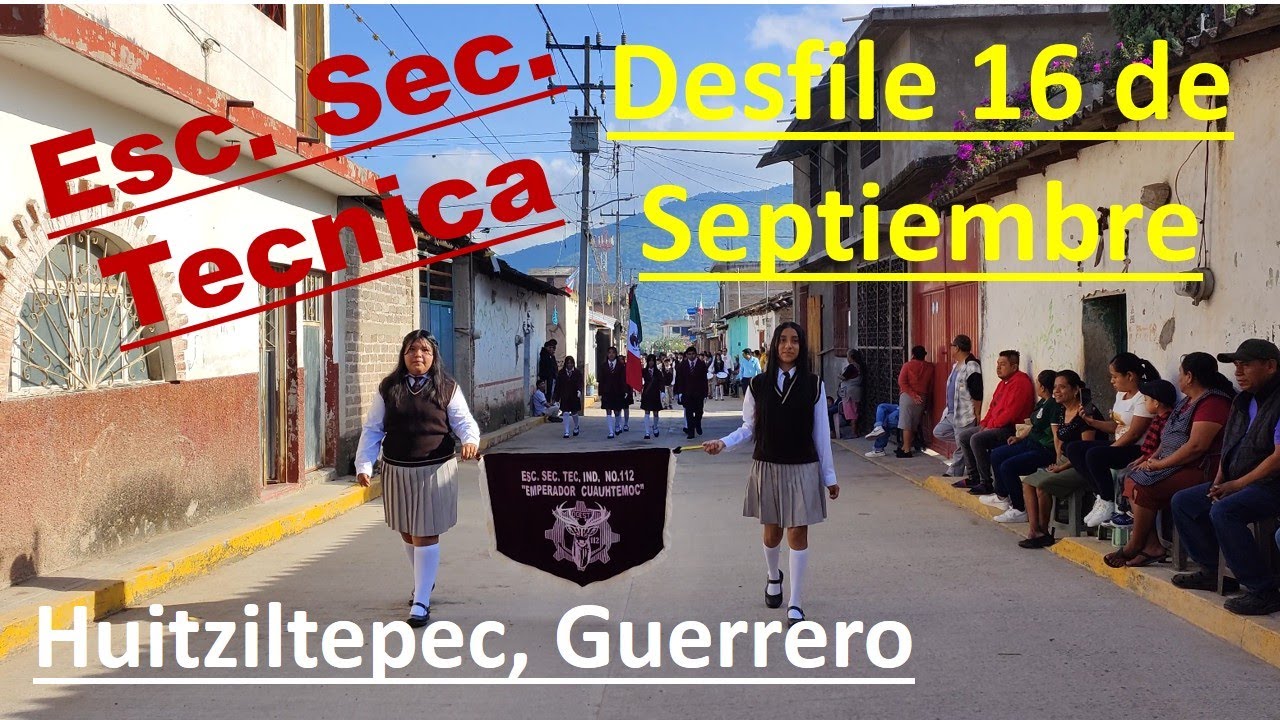 Mes Patrio. Desfile en conmemoración a la independencia de nuestro México. Huitziltepec Guerrero.
