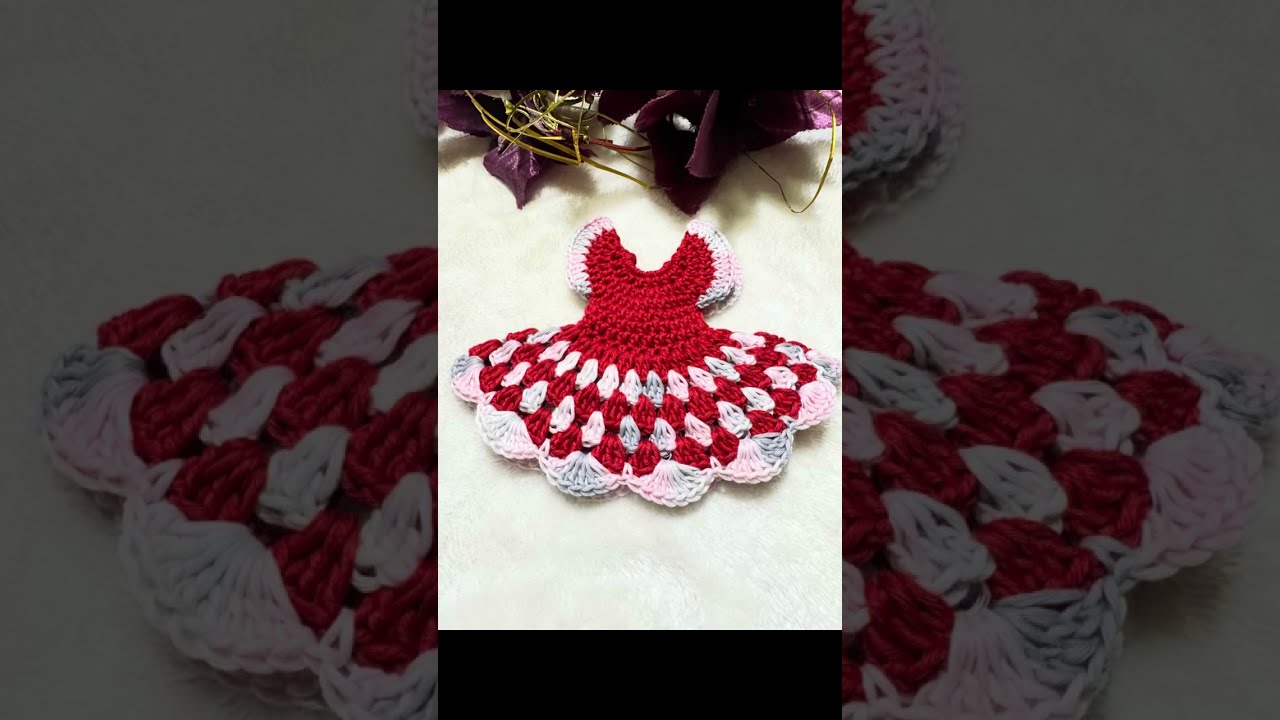 للتعلم فستان بالكروشيه#فنون وكروشيه #crochet 