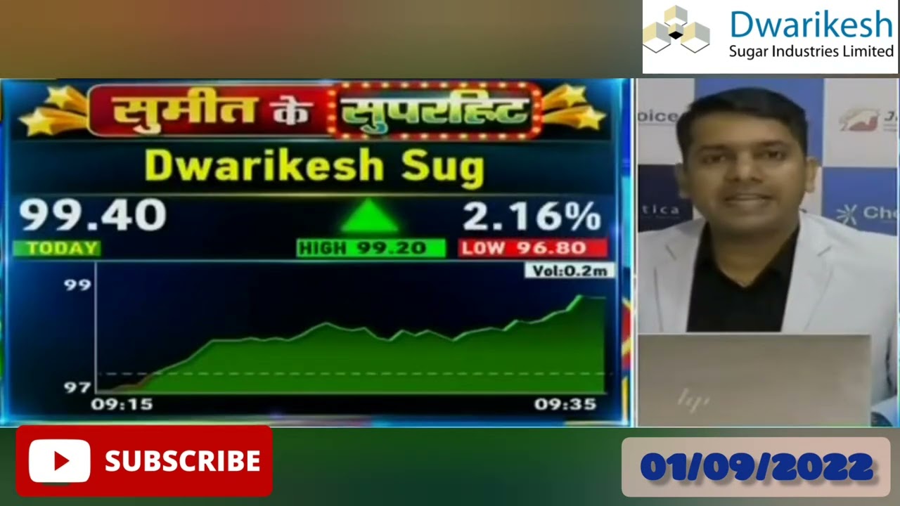 Dwarikesh Sugar share | सुमीत के सुपरहिट | Big target 🎯