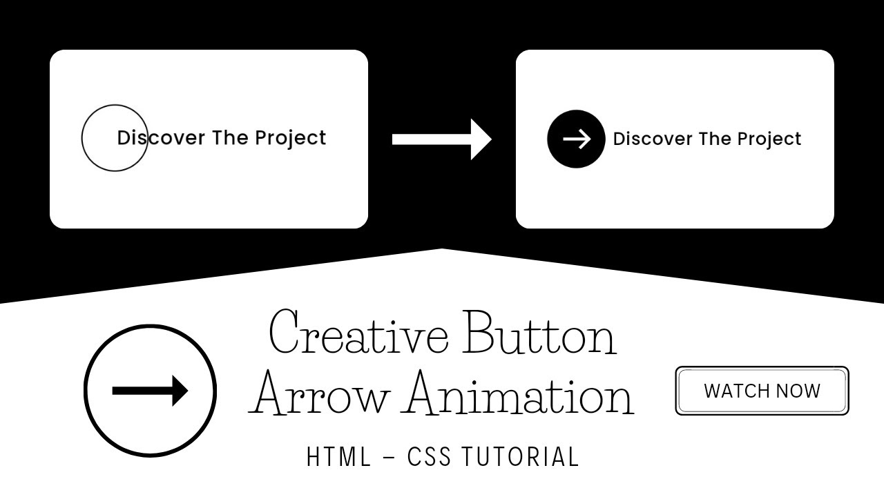 Creative Button Arrow Animation CSS Tutorial | Button HTML CSS Animation Tutorial