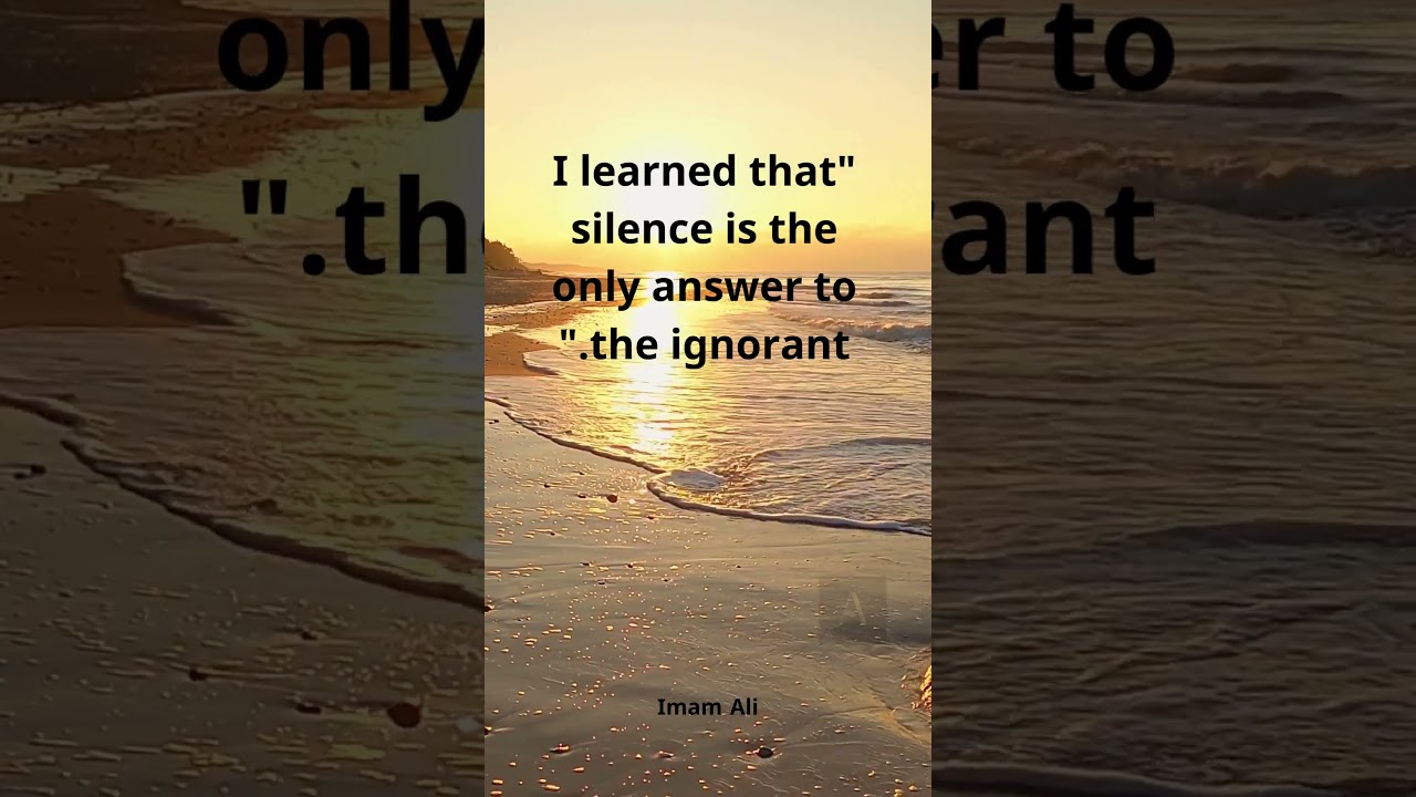 Silence Ignorance Wisdom Communication Conflict Dignity Teaching Challenges Misinterpretation.